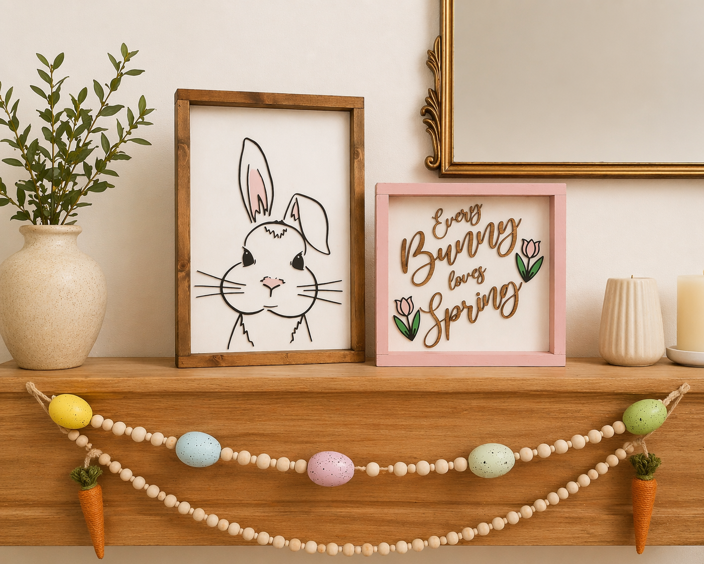 Custom Wooden Sign With Frame