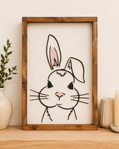 Custom Wooden Sign With Frame