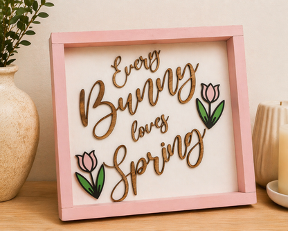 Custom Wooden Sign With Frame